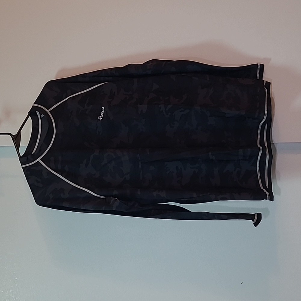 Pudolla Men's Black Camo shirt size Medium/Large